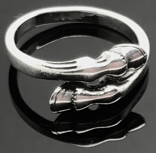 Horse hoof ring solid sterling - ring,