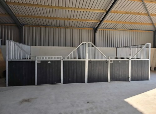 Internal horse stables built - stables,