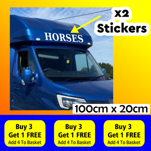 Horse box stickers graphics - stickers, x2