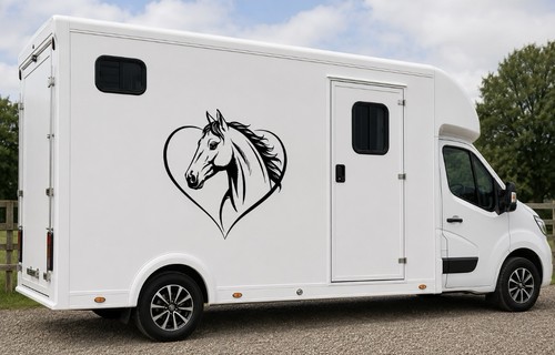 Horse box vinyl decal - horse, –